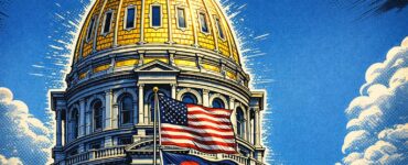 Colorado lawmakers in a state capitol chamber during a long budget reading