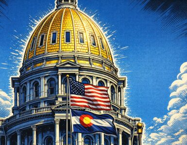 Colorado lawmakers in a state capitol chamber during a long budget reading