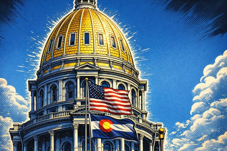 Colorado lawmakers in a state capitol chamber during a long budget reading