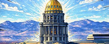 Comic-style Colorado lawmakers unveil a bill as local officials are buried in lawsuit papers at the capitol