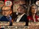 Three stylized Colorado GOP primary candidates in a tense political triptych
